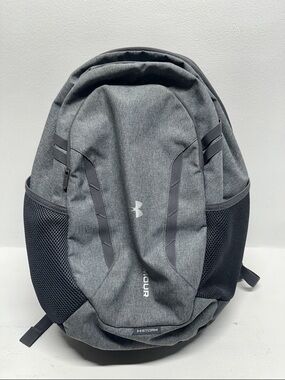 Under Armour Hustle 6.0 Backpack Storm Tech Laptop Sleeve Shoe Pocket Gray